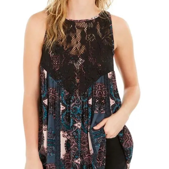 Free People Count Me In Trapeze in Black Combo - Picture 3 of 6